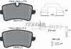 Комплект гальмівних колодок задніх AUDI A4 B8, A5, A6 C7, A7; PORSCHE MACAN 1.8-4.2 03.10- TEXTAR 2521413 (фото 13)