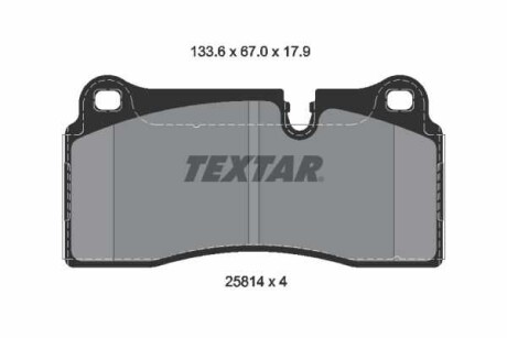 Комплект тормозных колодок задних BMW 2 (F22, F87) 3.0 11.15- TEXTAR 2581401