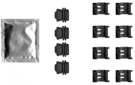 Набір для кріплення задніх гальмівних колодок PEUGEOT 3008, 5008 II 1.2-2.0D 05.16- TEXTAR 82552500 (фото 1)