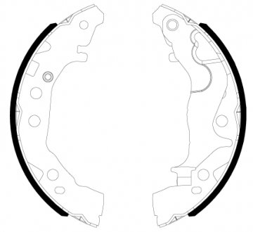 Комплект тормозных колодок задних SUBARU JUSTY IV; SUZUKI CELERIO 1.0 01.07- TEXTAR 91086800 (фото 1)