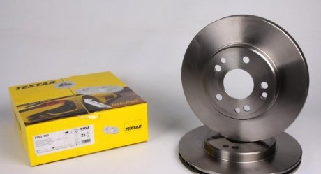 Гальмівний диск передній лівий/правий (без штифта кріплення колеса) MERCEDES 124 (C124), 124 T-MODEL (S124), 124 (W124), 190 (W201), E (A124), E (C124), E T-MODEL (S124) 2.0-4.9 05.80-03.98 TEXTAR 92031900 (фото 1)