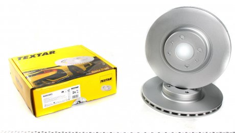 Тормозной диск передний левый/правый (без штифта крепления колеса) ABARTH 500 / 595 / 695, 500C / 595C / 695C; ALFA ROMEO 155; FIAT BRAVO I, BRAVO II, COUPE, CROMA, DOBLO 1.2-3.0 07.86- TEXTAR 92053503 (фото 1)