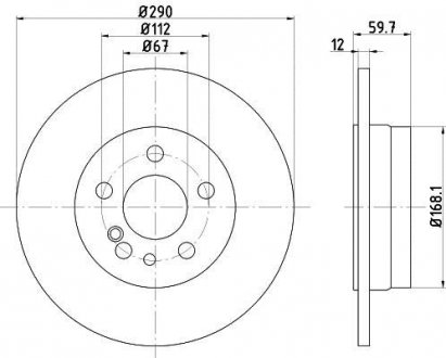 Тормозной диск TEXTAR 92056900 (фото 1)