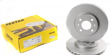 Гальмівний диск передній лівий/правий (без штифта кріплення колеса) ALFA ROMEO MITO; CITROEN NEMO, NEMO/MINIVAN; FIAT 500, 500 C, 500E, BRAVO II, DOBLO, DOBLO/MINIVAN, FIORINO 0.9-Electric 09.89- TEXTAR 92069603 (фото 1)