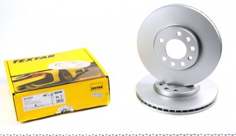 Тормозной диск передний левый/правый (без штифта крепления колеса) CADILLAC BLS; CHEVROLET VECTRA; FIAT CROMA; OPEL SIGNUM, VECTRA C, VECTRA C GTS; SAAB 9-3, 9-3X 1.6-3.2 04.02- TEXTAR 92118703 (фото 1)