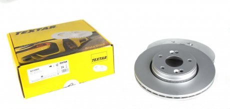 Тормозной диск передний левый/правый (без штифта крепления колеса) RENAULT LAGUNA II 1.6-2.0 03.01-12.07 TEXTAR 92118903 (фото 1)