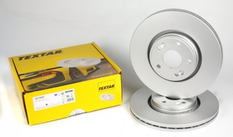 Тормозной диск передний левый/правый (без штифта крепления колеса) RENAULT LAGUNA II 1.6-3.0 03.01-12.07 TEXTAR 92119003 (фото 1)