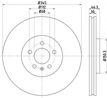 Тормозной диск TEXTAR 92143903 (фото 1)