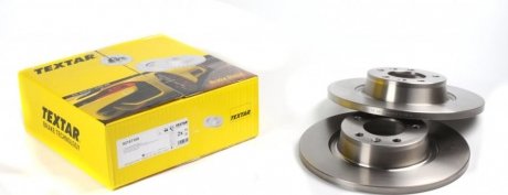 Тормозной диск задний левая/правая (без штифта крепления колеса) CITROEN JUMPY; FIAT SCUDO; PEUGEOT EXPERT, EXPERT TEPEE, PARTNER; TOYOTA PROACE 1.6D/2.0/2.0D 02.06- TEXTAR 92157100 (фото 1)