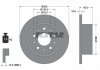 Фото автозапчасти тормозной диск задний левая/правая (без штифта крепления колеса) CITROEN JUMPER; FIAT DUCATO; OPEL MOVANO C; PEUGEOT BOXER 2.0D-3.0D 09.05- TEXTAR 92157600 (фото 2)