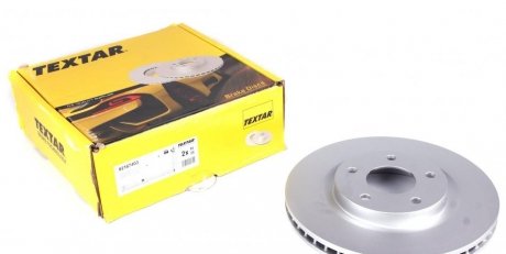 Тормозной диск передний левый/правый (без штифта крепления колеса) NISSAN JUKE, QASHQAI I, ROGUE, TIIDA, X-TRAIL, X-TRAIL II 1.5D-2.5 11.06- TEXTAR 92167403 (фото 1)