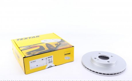 Тормозной диск передний левый/правый (без штифта крепления колеса) FORD FIESTA, FIESTA VI, KA+ III 1.0-1.6D 06.08- TEXTAR 92176003