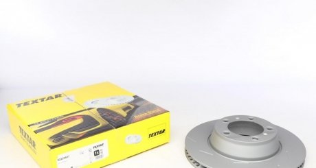 Диск тормозной (задний) Porsche Panamera 09- левый (L) (330x28) PRO+ (с прорезом) (легированный) TEXTAR 92220607 (фото 1)