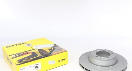 Диск тормозной (задний) Porsche Panamera 09- правый (R) (330x28) PRO+ (с прорезом) (легированный) TEXTAR 92220707 (фото 1)