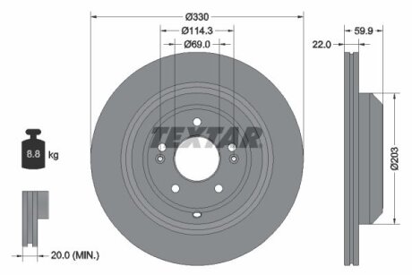 Фото автозапчасти автозапчасть TEXTAR 92314905