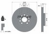 Фото автозапчасти тормозной диск передний левый/правый AUDI A3; Volkswagen GOLF VIII 1.0-2.0D 07.19- TEXTAR 92334805 (фото 2)