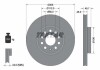 Фото автозапчасти тормозной диск передний левый/правый AUDI A3; Volkswagen GOLF VIII 1.0-2.0D 07.19- TEXTAR 92334805 (фото 1)