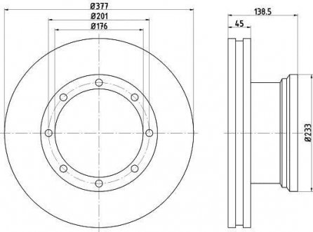Тормозной диск TEXTAR 93101500 (фото 1)