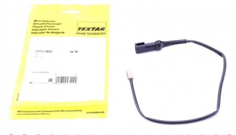 Датчик износа тормозных колодок (задних) Ford Tourneo Custom/Transit Custom 2.0/2.2TDCI12- (L=475mm) TEXTAR 98051800
