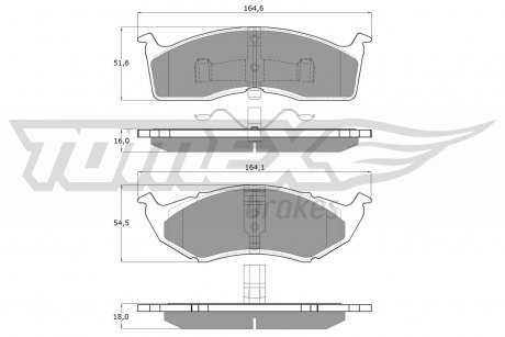 Фото автозапчасти гальмiвнi колодки дисковi TOMEX 1181