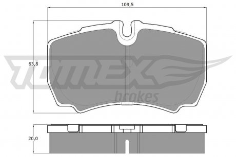 Фото автозапчасти klocki ham iveco daily ii 29l/35c/35s 05/99- daily iii 29l 05/06- TOMEX 1511