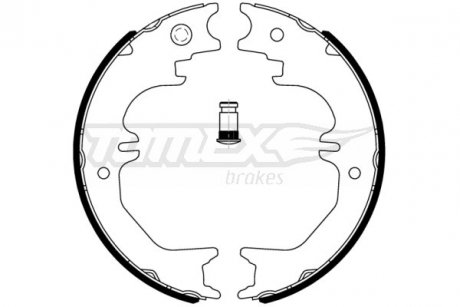 Гальмiвнi колодки барабаннi TOMEX 2264