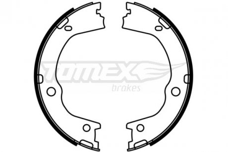 Гальмiвнi колодки барабаннi TOMEX 2306