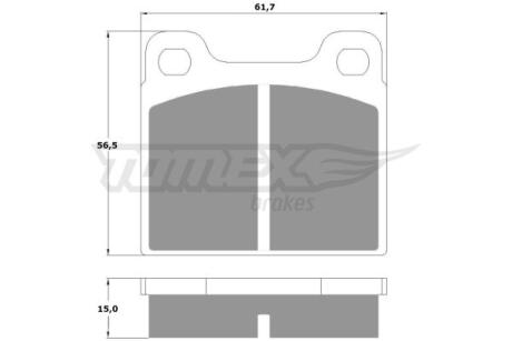 Фото автозапчасти колодки тормозные задние Mercedes Benz W123 76-86/ W126 79-91/ W463 89-18/ R107 71-89 TOMEX TX 10-19