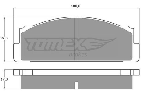 Фото автозапчастини klocki ham. pn przod TOMEX TX1023