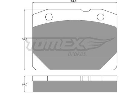 Фото автозапчасти колодки тормозные передние Lada 2101-2107 73-90/ Toscana 85-12 TOMEX TX 10-31