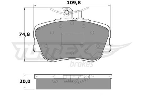 Фото автозапчастини колодки тормозные передние Mercedes Benz W202 93-01 TOMEX TX 11-46