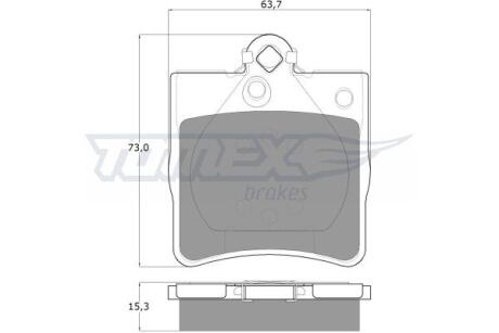 Фото автозапчастини колодки тормозные задние Mercedes Benz W202/S202/W203/S203/CL203/C208/C209/S124/W210/R170/R171 93-11 TOMEX TX 12-29