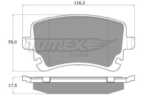 Фото автозапчасти колодки тормозные задние Audi A4/A6/A8 97-11/ VW T5 03-15 TOMEX TX 13-961