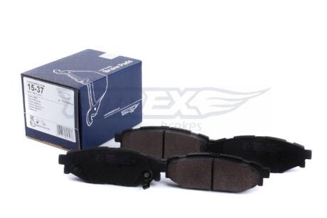 Фото автозапчасти колодки тормозные задние Subaru Forester 02-/ Impreza 07-/ Legacy IV/V 03-15/ Outback 03- TOMEX TX 15-37