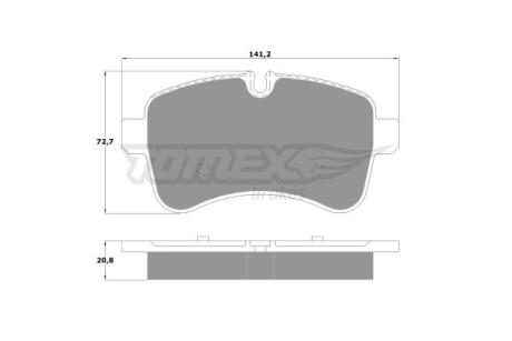 Фото автозапчасти колодки тормозные задние Iveco Daily 06- TOMEX TX 16-00