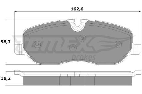 Фото автозапчастини колодки тормозные передние Land Rover Discovery 04-18/ Range Rover III 02-12/ Sport 05-13 TOMEX TX 17-71