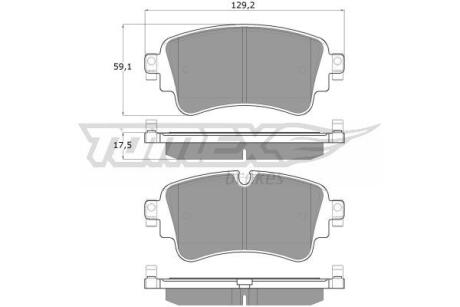 Фото автозапчасти колодки тормозные задние Audi A4/A5/A6/A7/A8/Q5/Q7 15-/ VW Touareg 15- TOMEX TX 18-23