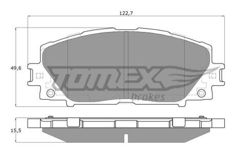 Фото автозапчастини колодки тормозные передние Lexus CT 10-/ Toyota Prius 08-22 TOMEX TX 19-35 (фото 1)