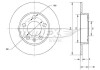 Фото автозапчастини диск гальмівний (задній) Skoda Fabia/Octavia/Roomster 98-/VW Golf IV (232x9) TOMEX TX7001 (фото 1)