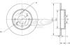Фото автозапчастини диск тормозной перед/зад. Fiat 500 07-/ Bravo/Marea/Punto/Tempra/Tipo 95-05 (241x11) TOMEX TX 70-04 (фото 1)