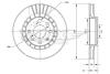 Фото автозапчасти диск тормозной передний Daewoo Espero/Nexia 91-08/ Lanos 97-/ Opel Ascona 81-88/ Astra F /Kadett 91-98/ Vectra A/B 88-03 (256x24) TOMEX TX 70-15 (фото 1)