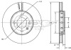 Фото автозапчастини диск гальмівний (передній) Skoda Citigo 1.0 11- (257x22) TOMEX TX7287 (фото 1)