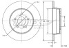 Фото автозапчастини диск тормозной (задний) MB C-class (W202/W203/S203/CL203)/ E(W210) 96-07 (290x10) TOMEX TX7310 (фото 1)