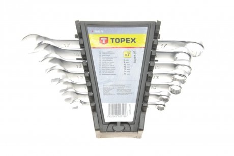 Гайкові ключі комбіновані, 6-17 мм, набір з 7 шт. Topex 35D379 (фото 1)