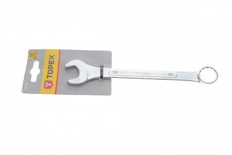 Ключ ріжково-накидний 18 mm L-205 mm Topex 35D390