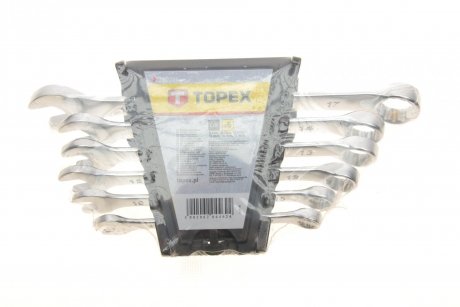 Набор ключей рожково-накидных 8-17 mm 6 ед. Topex 35D755