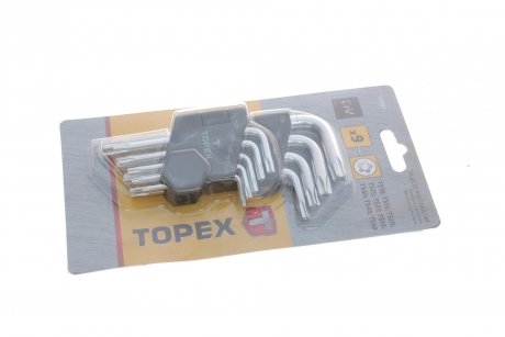 Набір ключів Г-подібних 5-гранних (9шт) Topex 35D950