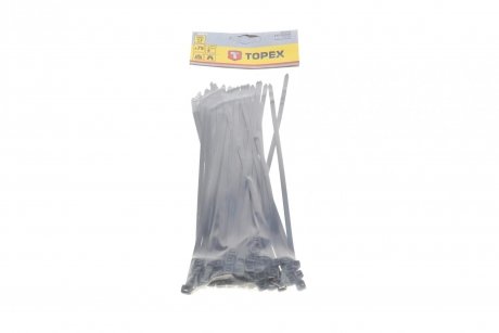 Набор стяжек пластиковых 4,8x200 mm 75 ед. (черная) Topex 44E978 (фото 1)