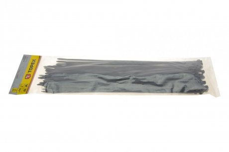 Набор стяжек пластиковых 4,8x370 mm 75 ед. (черная) Topex 44E982