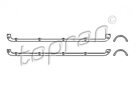 Комплект прокладок клапанної кришки AUDI 100 C2, 100 C3 2.0D 08.78-11.90 TOPRAN 101 526 DE6